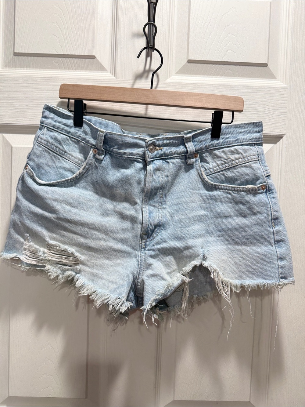 Free People We The Free Now or Never Denim Shorts-Size 30-Color: Well Worn - Picture 5 of 10